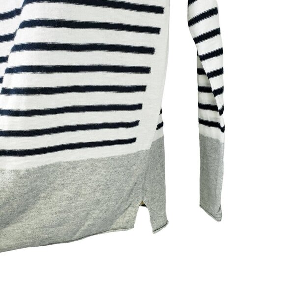 Vince‎ Lightweight Striped Color Block Sweater Women's Size S - Picture 3 of 6
